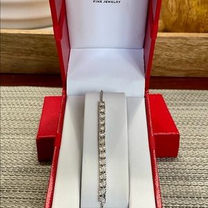 Beautiful 1/2 carat tw diamond bolo bracelet.